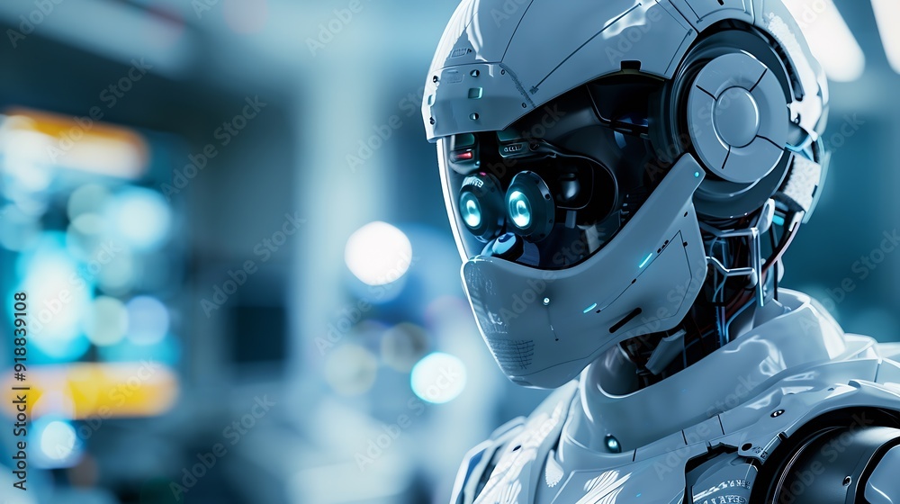 Poster Medical worker using technology smart robot AIConcept of healthcare and medical AI technology services and advance of technology Artificial Intelligence for future healthcare : Generative AI