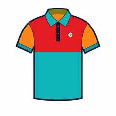 ping Color Men Polo T shirt vector