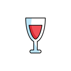Wine icon design with white background stock illustration