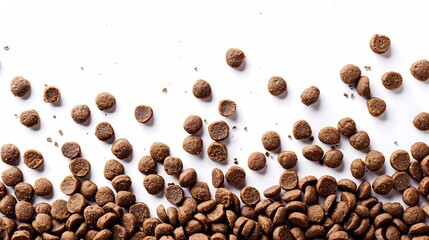Obraz premium Tasty pet food on white background : Generative AI