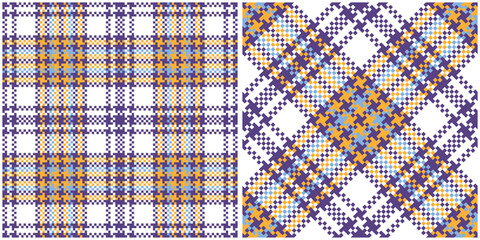 Scottish Tartan Plaid Seamless Pattern, Abstract Check Plaid Pattern. Template for Design Ornament. Seamless Fabric Texture. Vector Illustration