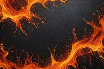Fiery red brown burnt orange copper black abstract background
