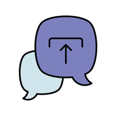 backup color line icon with white background vector stock illustration