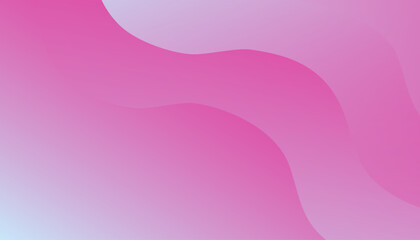 Obraz premium Abstract pink and white wave background. Vector illustration