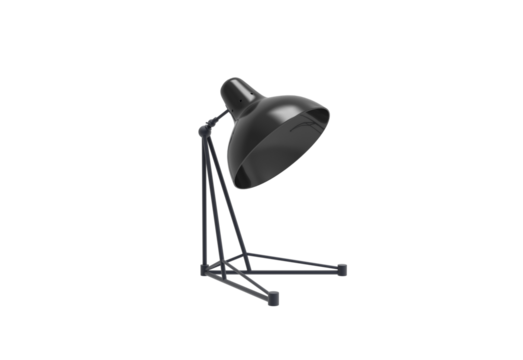 lamp angle view without shadow 3d render