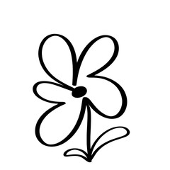 Flower outline