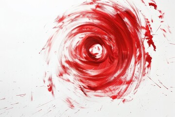 Vibrant brush stroke creating mesmerizing spiral explosion of colors