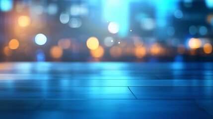 Abstract Blue Light Streaks and Motion Background