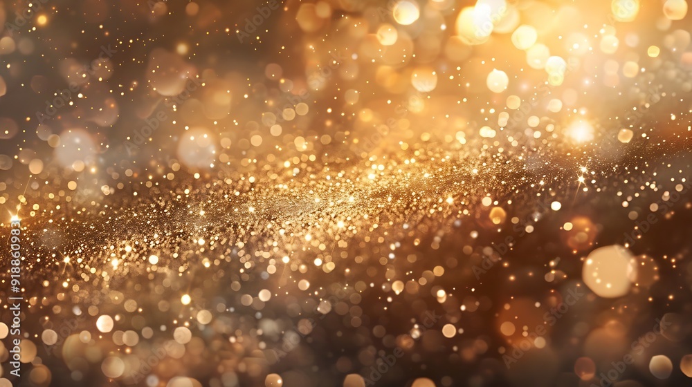 Poster Elegant beige bokeh abstract background Delicate blurred wallpaper texture Template with defocused bokeh lights and copy space for business website design Banner social media advertisi : Generative AI
