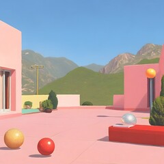 modern house in the city