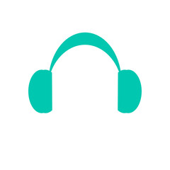 headphones on white background