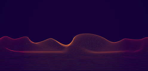 Dynamic Line Wave background
