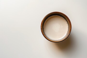 Non dairy creamer in white bowl