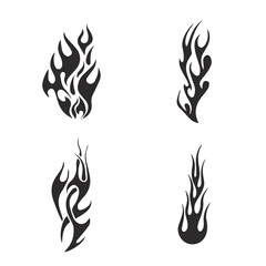 abstract fire symbol  