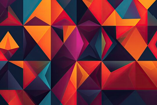 Abstract random colorful shapes. Color geometric background. Decorative design elements