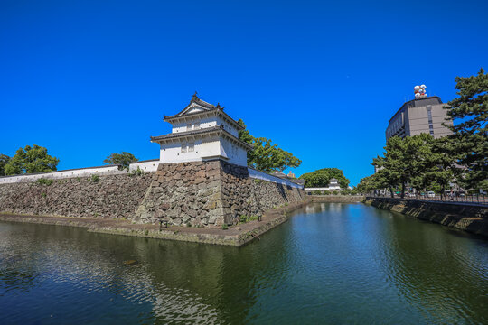 Funai Castle Aerial Corner, Oita Japan May 16 2024