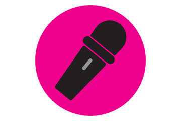 Microphone icon. Mike symbol isolated on white background.