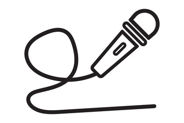 mike icon isolated on background