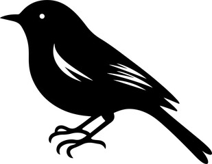 bird silhouette illustration on white background.