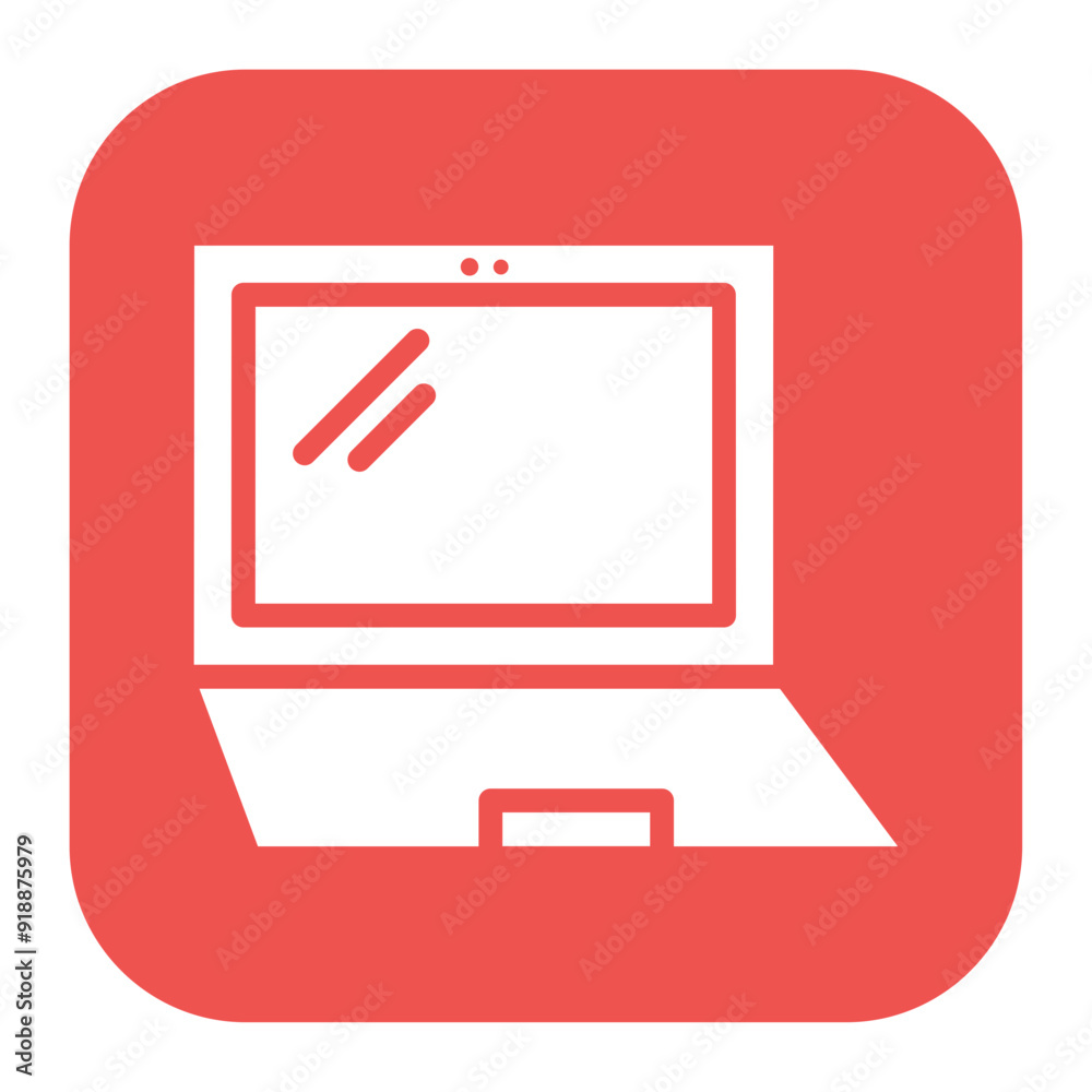 Wall mural laptop icon vector image. can be used for augmented reality.