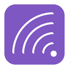Wifi icon vector image. Can be used for Live Streaming.