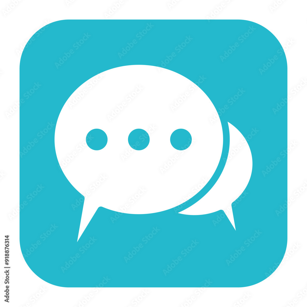 Wall mural live chat icon vector image. can be used for live streaming.