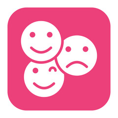 Eemoticons icon vector image. Can be used for Live Streaming.