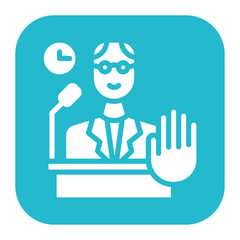 Filibuster icon vector image. Can be used for Politics.