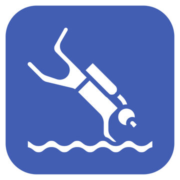 recommend clip art: Diving icon vector image. Can be used for Sport Equipment.
