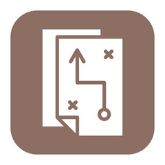 Strategy icon vector image. Can be used for Action Plan.