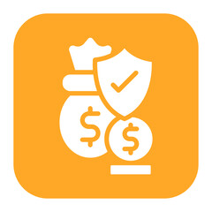 Loan Insurance icon vector image. Can be used for Loan.