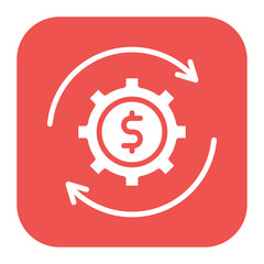 Cost Control icon vector image. Can be used for Operations Management.