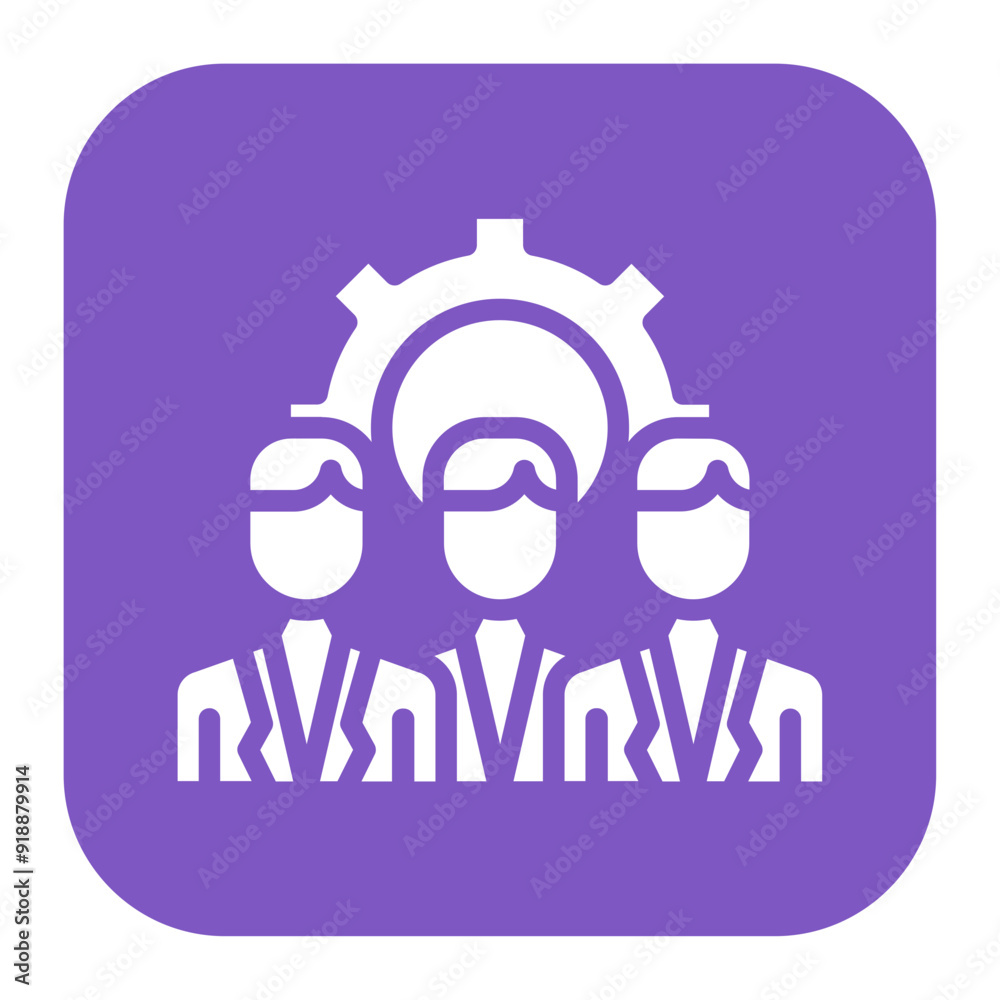 Wall mural workforce management icon vector image. can be used for operations management.