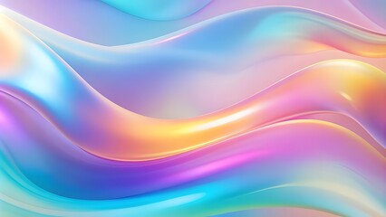 Abstract fluid pastel waves on melted plastic texture wrinkled silicone sheet background. 