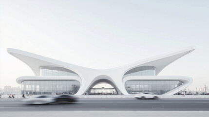 Futuristic Architectural Design of a Modern Building