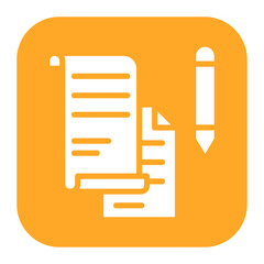 Writing Samples icon vector image. Can be used for Curriculum Vitae.