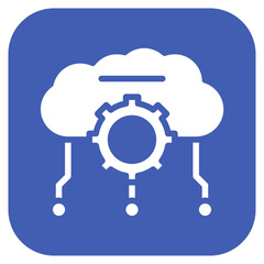 Software as a Service icon vector image. Can be used for Professional Services.