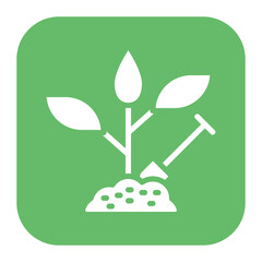 Gardening icon vector image. Can be used for Elderly Care.