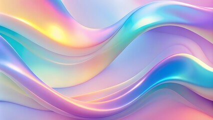 Abstract fluid pastel waves on melted plastic texture wrinkled silicone sheet background. 