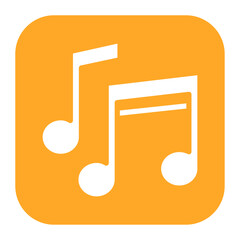 Music icon vector image. Can be used for Movie Genres.
