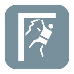 Free Solo icon vector image. Can be used for Rock Climbing.
