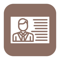 Business Card icon vector image. Can be used for Job Fair.