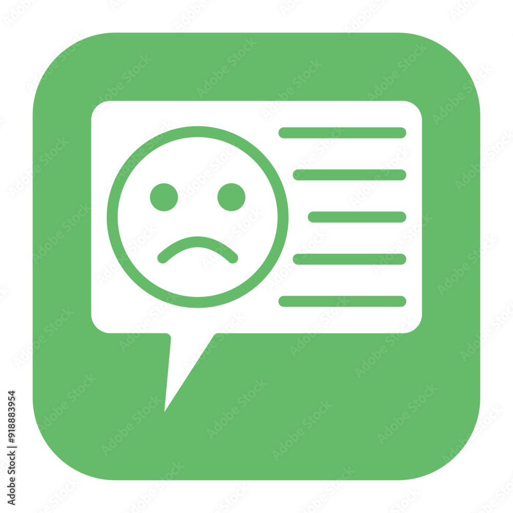 Wall mural customer dissatisfaction icon vector image. can be used for business risks.