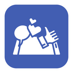 Social Media Backlash icon vector image. Can be used for Business Risks.