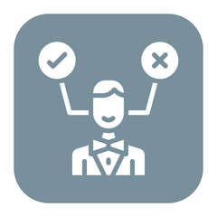 Decision Making icon vector image. Can be used for Organization.