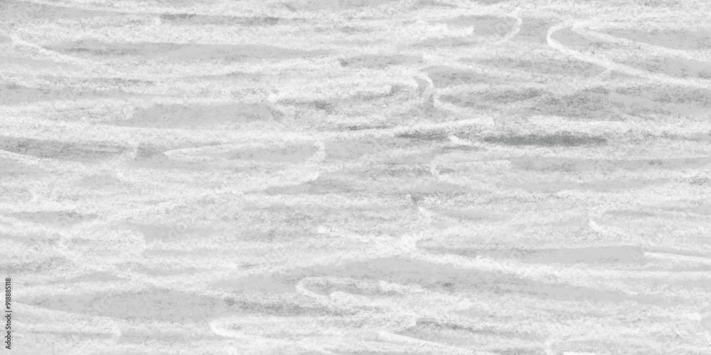 Poster Only white snow, full frame. Texture of snow close-up. Pure snowy surface. The texture is white and gray with a pattern repeating the structure of the skin. Gray background with stripes patterns.