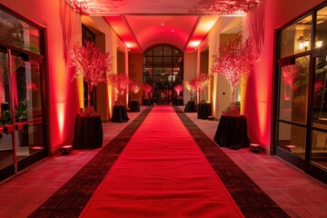 Glamorous event on red carpet