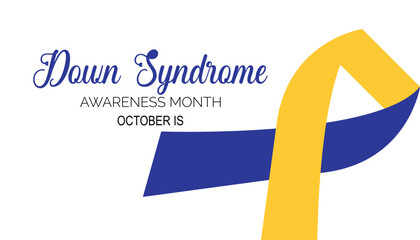 Down Syndrome Awareness Month is observed every year on October.Holiday concept background, placard, banner design template Vector illustration background design.