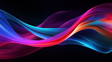 Naklejka premium Abstract colorful lights swirling and blending in a mesmerizing dance