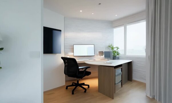 Stylish smart home video tour for digital nomads featuring innovative gadgets and cozy workspace